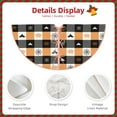 thumbnail image 5 of Halloween Christmas Tree Skirt - spider web bat halloween 48 Inches Christmas Tree Skirt for Halloween Holiday Indoor Home Christmas Tree Decorations with Three Ribbons, 5 of 7