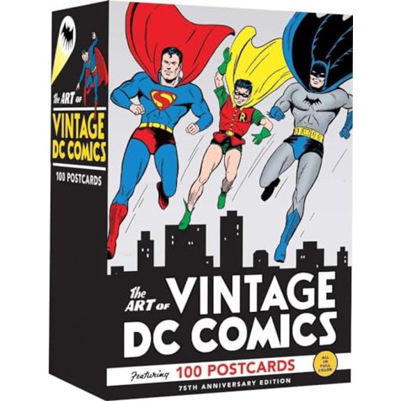 Pre-Owned The Art of Vintage DC Comics: 100 Postcards (Gift for Vintage Comic Book Fan, Art Note Card Set), 9780811876506, 0811876500, Paperback, Anniversary edition