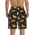 thumbnail image 3 of Kll Royal Corgi1 Men'S Casual Summer Beach Shorts Hawaiian Shorts With Pockets-Xx-Large, 3 of 9