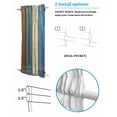 thumbnail image 3 of Blue Beige Board Blackout Curtains French Door Curtains for Door Window, Vintage Wood Grain Privacy Drapery for Patio/Sidelight Doors, 1 Panel with Tieback, 54 x 40 Inches, 3 of 6