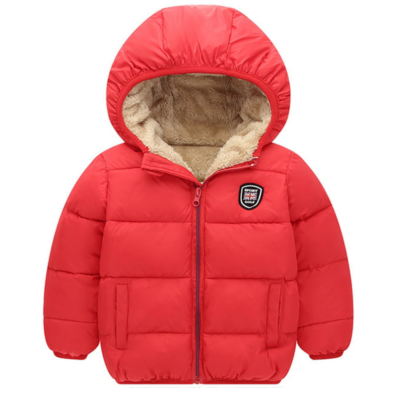 Baby Grils Boy Cute Coat Outerwear Zipper Thick Dinosaur Hooded Warm Jacket 