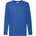 thumbnail image 1 of Fruit Of The Loom- Camiseta de manga larga Valueweight para niños (Azul), 1 of 2