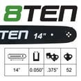 thumbnail image 6 of 8TEN 14" Chainsaw Bar & Chain .050 3/8LP 52DL for Husqvarna Homelite MK1010243, 6 of 8