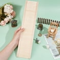 thumbnail image 3 of 1pc Rectangle Wood Wainboard Skirting Dollhouse Wall Decoration Blanched Almond 171x85x5mm, 3 of 7