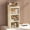 Upgraded apricot color 3 layers, variant on Makeup Organizer with 2/3 Layer Dustproof Cabinet, Cream Cosmetic Storage for Vanity