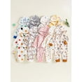 thumbnail image 3 of Miaouyo Infant Baby Boy Girl Winter Romper 0 3 6 9 12 Months Cute Animal Pattern Long Sleeve Hooded Warm Jumpsuit, 3 of 9