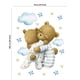 thumbnail image 2 of Panel de tela único, acolchado con forma de oso lindo, 75 x 100 cm, 150 g/m², algodón, 2 of 3