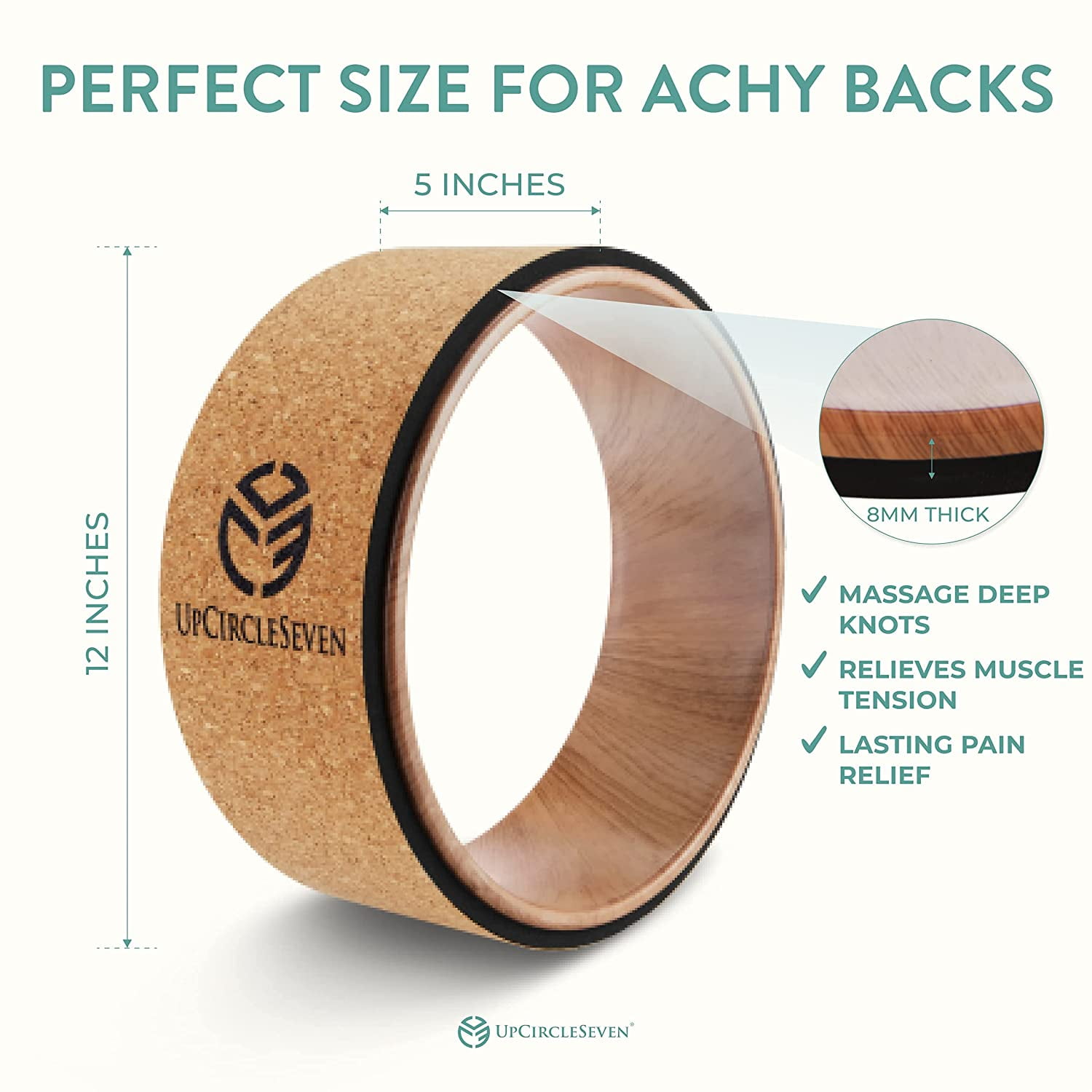 Chirp Wheel for Stretching and Improving Backbends  F Details about   KOBOO Yoga Pro Wheel 