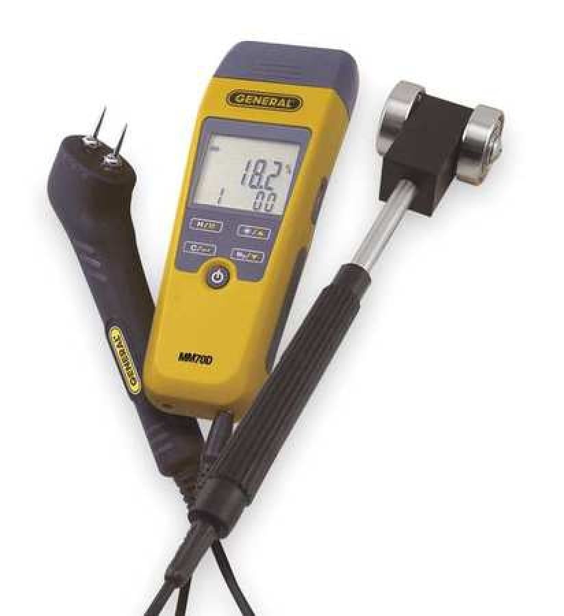 GENERAL MM70D7022KIT Digital Moisture Meter Kit,Roller Probe Walmart