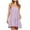 Purple&dresses for women 2025 party, variant on CFLVAEK Summer Vacation Dresses for Women Spaghetti Strap Square Neck Mini Sundress Fashion Plaid Print A Line Dress with Pockets Light Blue M