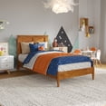 thumbnail image 1 of Charlotte Lit Plateforme Bas en Bois Massif pour Simple, Couleur Caramel Pâle, 1 of 13