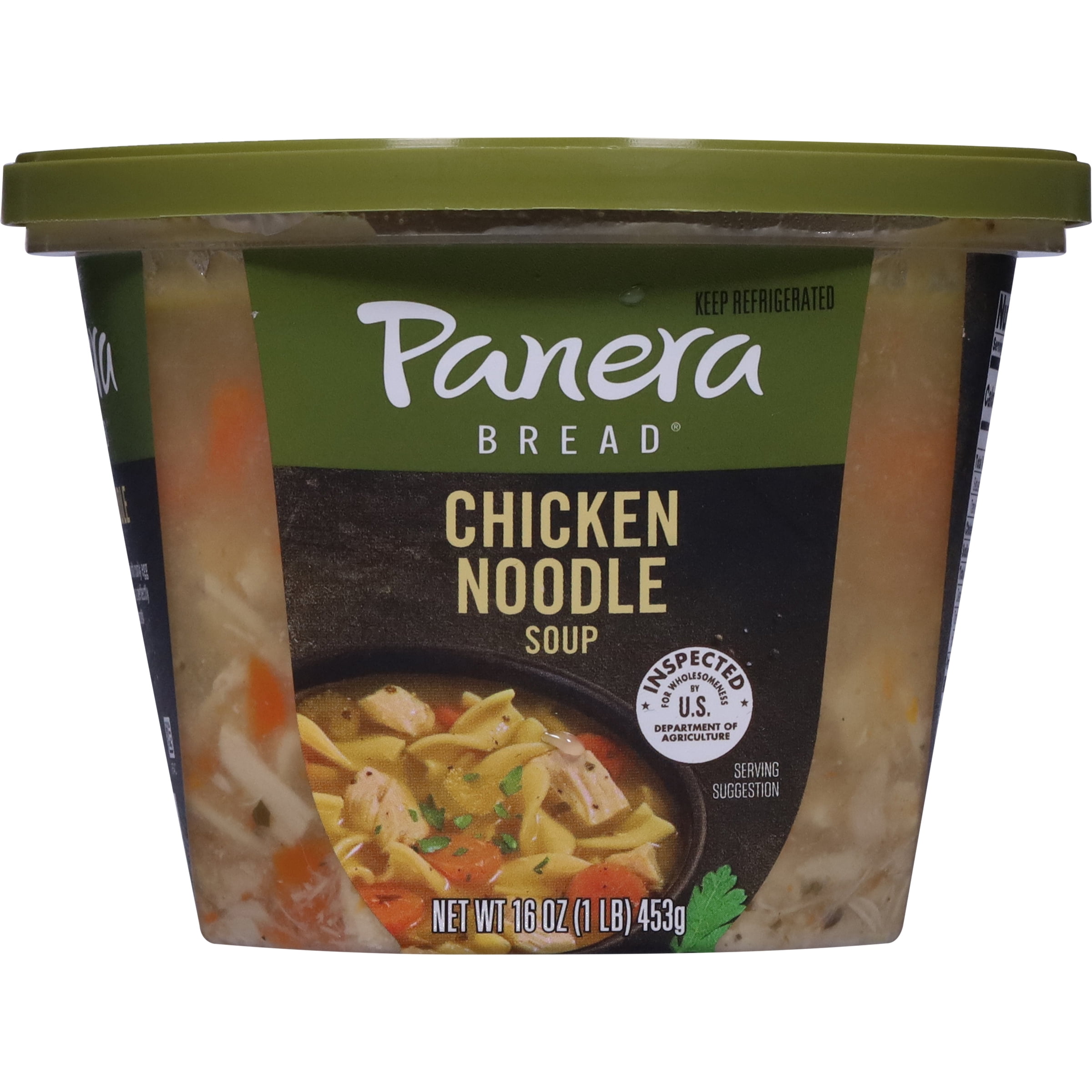 Panera Bread Ready-to-Heat Chicken Noodle Soup, 16 oz Soup Cup (Refrigerated)