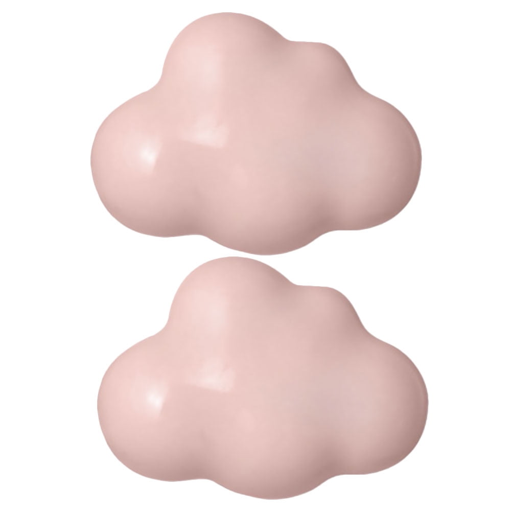 Blue Wakauto 2PCS Cloud Shaped Handle Adorable Pull Bar Delicate Drawer Knobs Creative Ceramic Handle for Home Office Kids Room Shop 