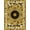 Gold Black Cream, Pattern 1, variant on Design&I 8'x10' Washable Area Rug Sleek Flatweave Pet Friendly Music Vinyl Cd Record Vintage Note Mosaic Retro Disc Center Soundwave for King Size Bedroom, Under Bed
