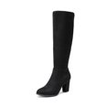 thumbnail image 1 of Botas de Mujer DREAM PAIRS Altas hasta la Rodilla con Tacón Grueso Negro, 1 of 9