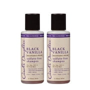 Carol's Daughter Sulfate Free Shampoo, Black Vanilla, 2 oz, Travel 2 Pack