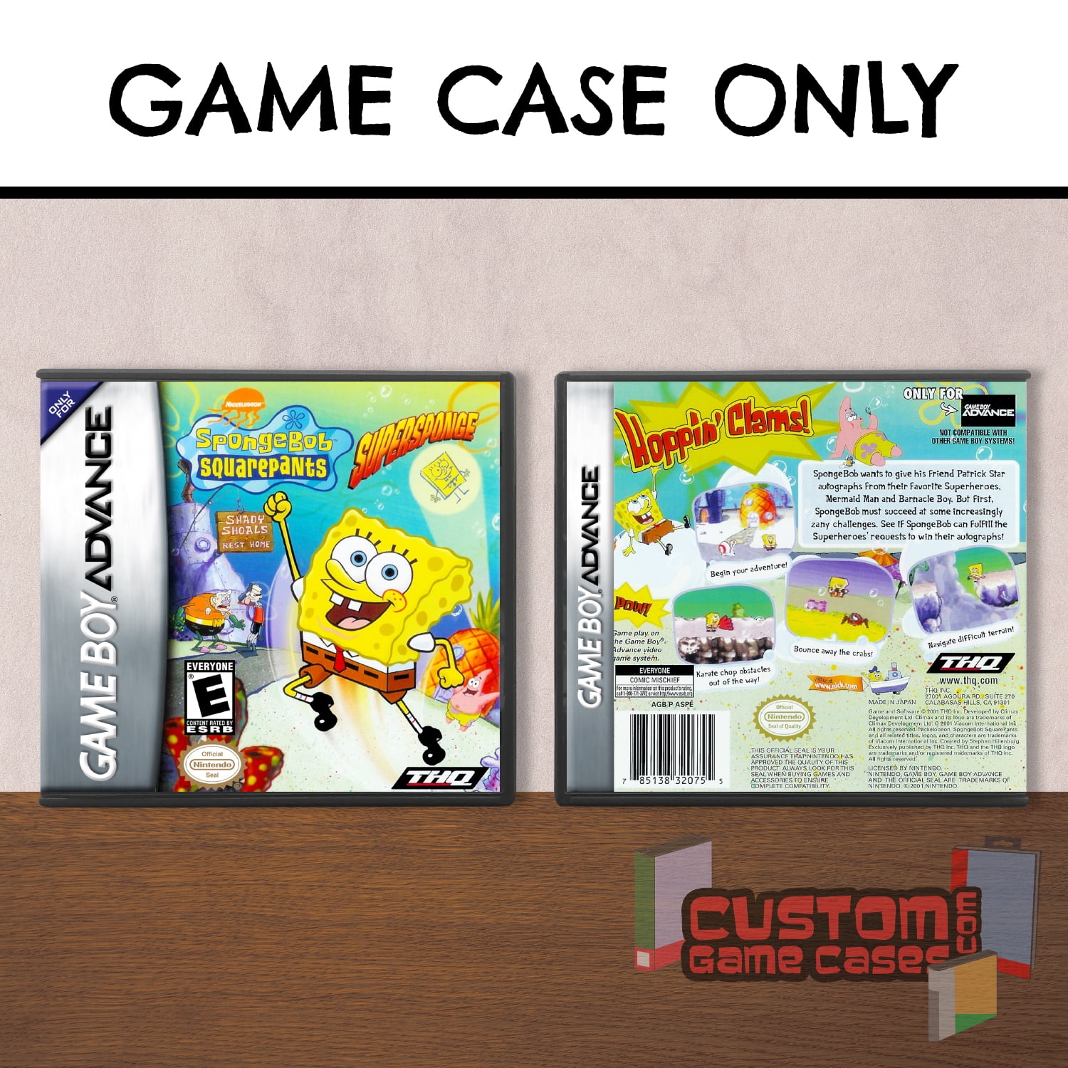 SpongeBob SquarePants SuperSponge (GBA) Game Boy Advance Game Case