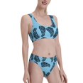 thumbnail image 4 of High Waisted Bikini Sets For Women, Banana Tropical Leaves Swimsuits Tummy Control, Two Pieces Bathing Suit, 4 of 8