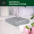 thumbnail image 4 of Royal Craft Wood Bamboo Soap Dish, Soap Dish with Slanted Waterfall Design, Bathroom and Shower Soap Holder, Self Draining Kitchen Soap Tray (1 Piece, Gray), 4 of 8