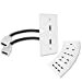 thumbnail image 3 of MXTECHNIC Single Port 4K HDMI Wall Plate Outlet Cover with 6 Inch Female to Female High Speed HDMI Pigtail Cable for Video Game Systems,TV Boxes(2-Port), 3 of 10