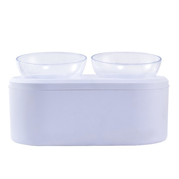Comedero elevado para perros y gatos sin BPA 3 en 1 - Comedero doble inclinado 15° - Caja de croquetas incluida - Anti vómitos - Alimentación lenta - Anti gula - Antideslizante XianweiShao 9024715876409