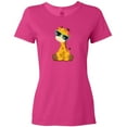 thumbnail image 3 of Inktastic Cute Giraffe, Giraffe with Sunglasses, Cute Animal Women's T-Shirt, 3 of 5