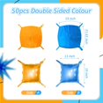 thumbnail image 2 of Kit de pared con forma de globo azul y naranja, 50 unidades, papel de aluminio, 2 of 6