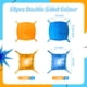 thumbnail image 2 of Kit de pared con forma de globo azul y naranja, 50 unidades, papel de aluminio, 2 of 6
