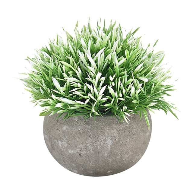 Plantas artificiales Plástico Falso Mini Hierba verde Flor Topiary Arbustos Wmkox8yii HKAHFKAH18