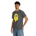 thumbnail image 6 of Purple eye smiley face graphic t shirt Unisex Heavy Cotton Tee, 6 of 8