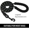 thumbnail image 2 of Correa Fuerte para Perros de 5 Pies con Asa Acolchada Suave, Cuerda Altamente Reflectante para Caminar de Noche, Hebilla de Metal Giratoria de 360 Grados sin Enredos, Adecuada para Perros Pequeños, Medianos y Grandes, 2 of 6