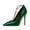 Green, variant on Women Fashion Pointed Closed Toe Flexible Zipper T Strap Pumps Stiletto Thin High Heel Sandals Adjustable Shoes Size 8 Navy