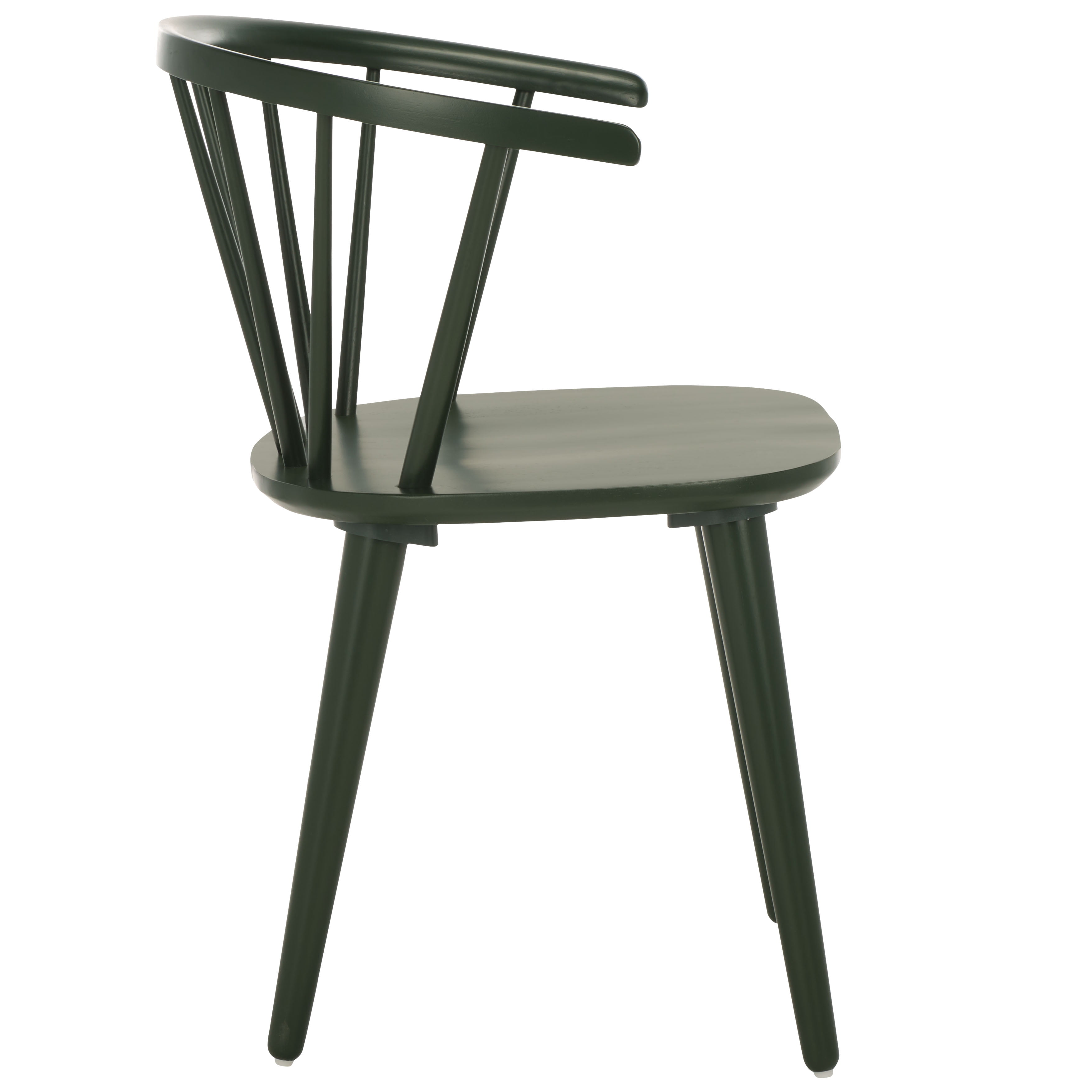 SAFAVIEH Blanchard Contemporary Wood Solid Dining Bistro Chair, Garden Green (Set of 2)