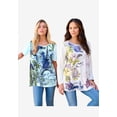 thumbnail image 6 of Roaman's Women's Plus Size Travel Graphic Tee, 6 of 6