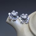thumbnail image 4 of Pendientes De Rana, Pendientes Desmontables De Rana Retro, Regalo De Joyería Para Mujeres Y Niñas 1 Par Cateissary AP005677-00, 4 of 6