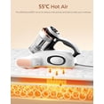 thumbnail image 4 of JIGOO Aspiradora de cama con sensor de polvo, aspiradora para colchones con tecnología UV y ultrasónica, alta potencia de calentamiento, succión de 13 kPa, 500 W, potente aspiradora de mano de doble, 4 of 5