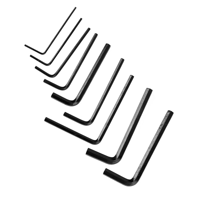 Llave de Llave Hexadecimal de Guitarra, Llave de Guitarra de DiFerentes Tamamosos de 9pcs Para Mantenimiento para Mantenimiento