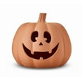 thumbnail image 6 of Black Resin Pumpkin Decoration Large Jack O' Decoration Reusable Carved Plastic Pumpkin Decoration for Thanksgiving Halloween Fall Indoor Outdoor Decor Party Centerpiece, 6 of 6