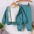 thumbnail image 3 of fatyb Toddler Baby Sweatsuit Boys Girls Zipper Hoodies and Sweatpants 2 Piece Clothes Outfits for Kids, 3 of 7