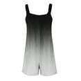 thumbnail image 5 of Cenuakty Women Summer Sling Playsuits Gradient/Flower Print Sleeveless Loose Short Jumpsuits Fashion Casual Straps Romper Clubwear, 5 of 6