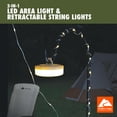 thumbnail image 5 of Ozark Trail 600 Lumen 2-in-1 Camping Light with 32.5 ft String Light – Lantern & Ambient Lighting Combo, Beige/White, 5 of 14