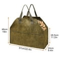 thumbnail image 2 of COOPHYA 1Set Log Carrying Bag Mud Color Firewood Storage Home Use Adults, 2 of 8