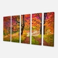 thumbnail image 2 of Bright Colorful Fall Trees in Forest - Large Landscape Canvas Art Print, 2 of 3