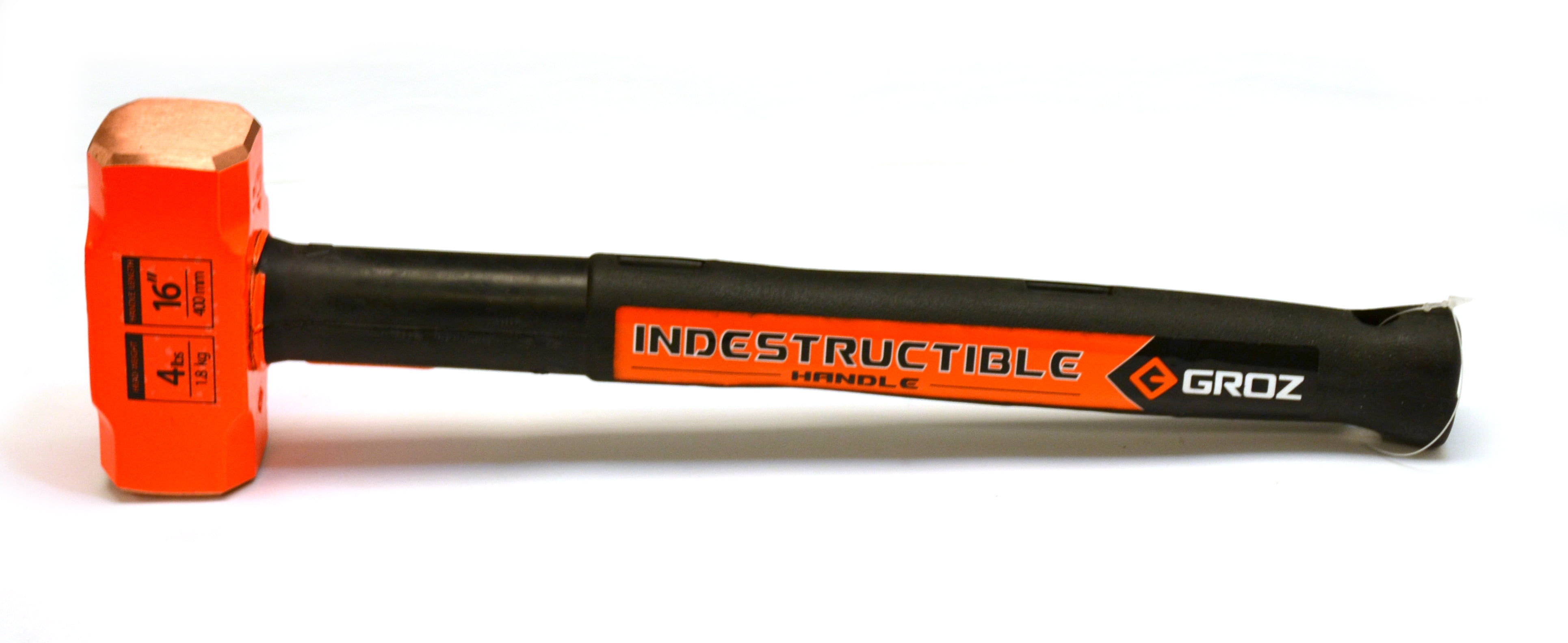 Groz 34604 Indestructible Handle Copper Head Club Hammer with 4Pound