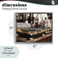 thumbnail image 4 of Stupell Industries Glam Work Place Vintage Gold Turntable Gray Floating Frame Canvas Art, 21 x 17, by Franklyn Gregory, 4 of 8