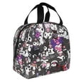 thumbnail image 5 of Kuromi And My Melody Lunch Bag, Insulated Lunch Bag for Women Men Lunch Box Container Bag Reusable Lunch Tote Bag for Office, Work, Beach, Travel, Picnic, 5 of 6