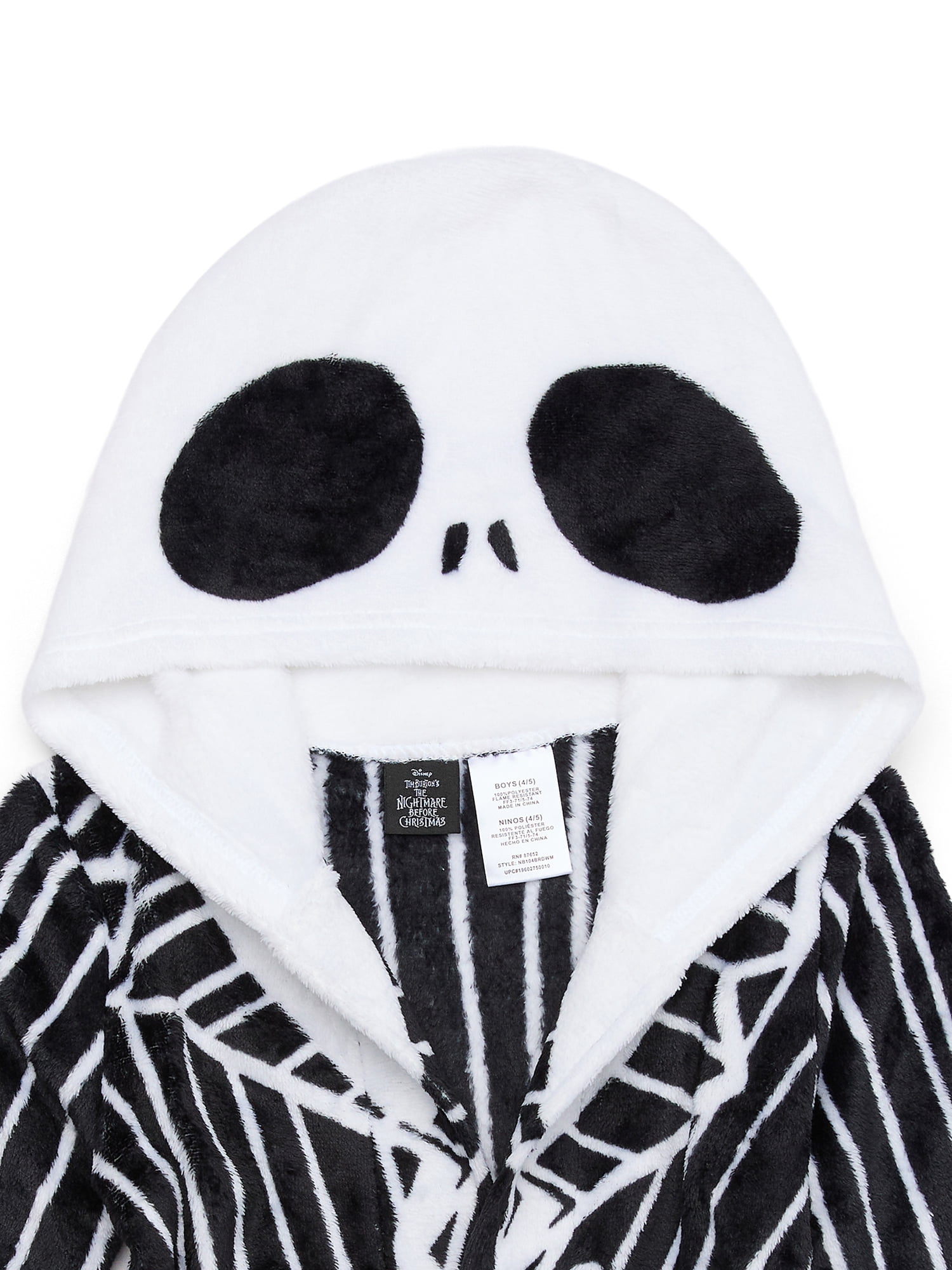 The Nightmare Before Christmas Sleepwear Robe, Sizes 4-12