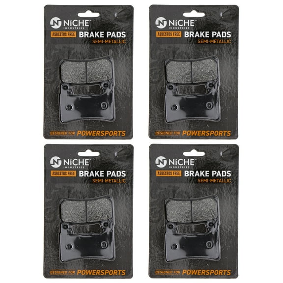 Niche Front Brake Pad for Honda CBR900RR Semi-Metallic Motorcycle 4 Pack 519-KPA2310D