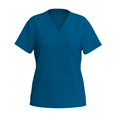 thumbnail image 5 of JULMCOMO Royal Blue Scrubs Sets for Women Plus Size Medical Scrub Sets Stretchy V Neck Scrub Tops and Pants Scrub Set Nursing Top Clothing Set for Women Royal Blue M, 5 of 7