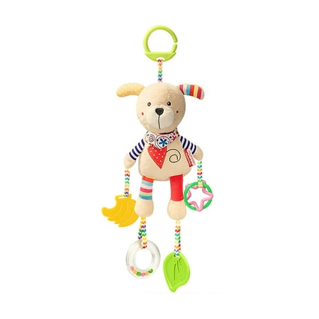 Baby Toys Hanging Rattle Crinkle Squeaky Educational Toy Infant Newborn Stroller Car Seat Crib Plush Animal Wind Chime;Newborn Stroller Car Seat Toy Baby Toys Hanging Rattle Educational (Best Way To Wind A Newborn)